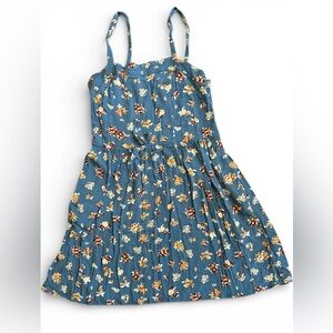 Xhilaration Blue Floral Kids Dress